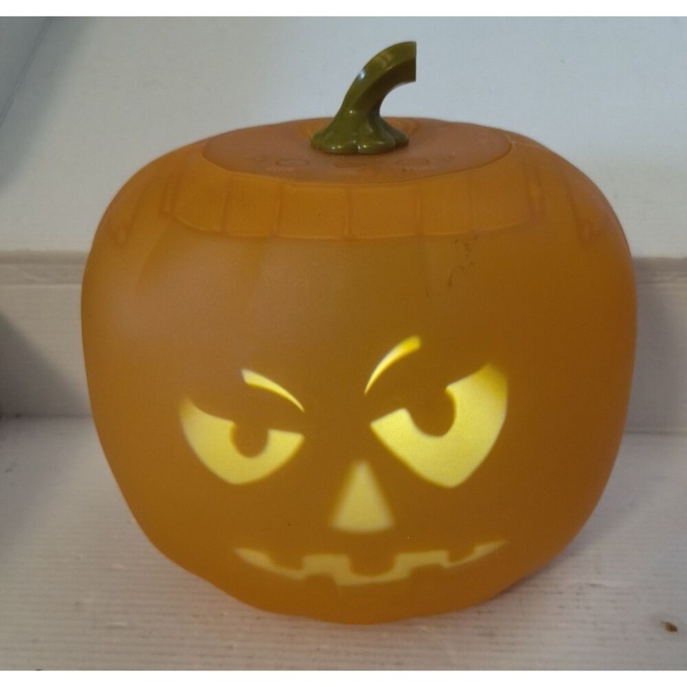 Rock N Jack 3-D Animated Pumpkin TESTED Halloween Electronic Projected Faces VID